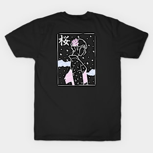 Spring Sakura Girl T-Shirt